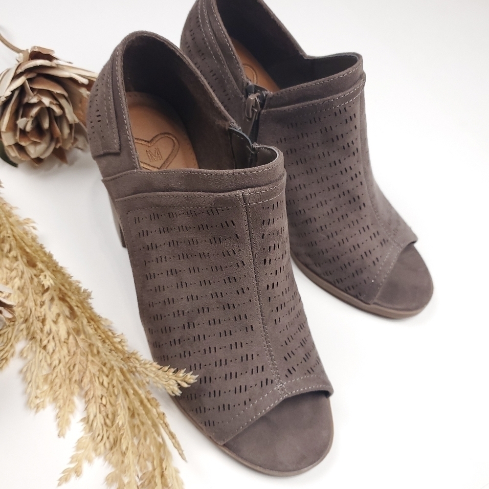 Madeline Brown Open Toe Ankle Boots Size 6½m - Picture 4 of 8